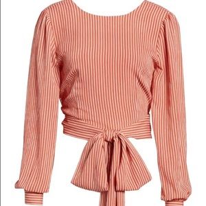 Chriselle x J.O.A Tie Waist Top